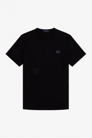 Fred Perry 1952 Graphic Men T Shirts Black | 0419BMGAP