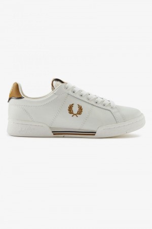 Fred Perry B722 Men Shoes White | 1960APHRJ