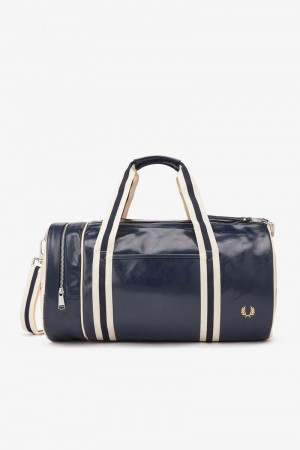 Fred Perry Classic Barrel Men Bags Navy | 8046LWYGD