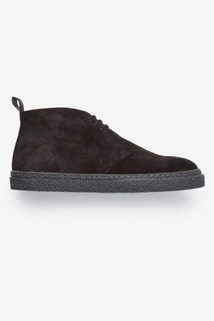 Fred Perry Hawley Women Shoes Black | 0269DAIHF