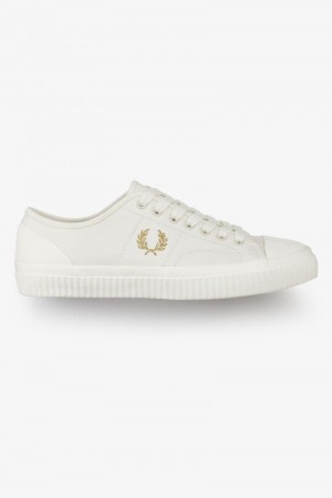 Fred Perry Hughes Low Men Shoes White | 1357PIWJO