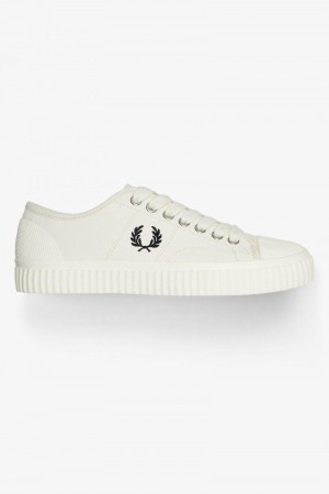 Fred Perry Hughes Low Men Shoes White | 3896FIMXK