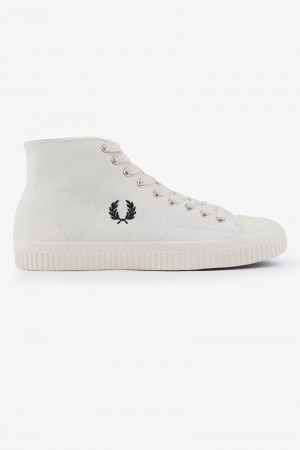 Fred Perry Hughes Mid Men Shoes White | 6789MBEVT