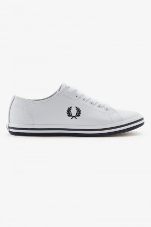 Fred Perry Kingston Women Shoes White | 9725KIQLZ