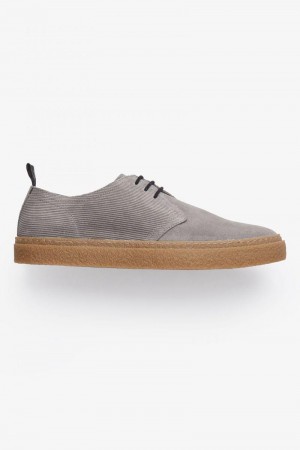 Fred Perry Linden Men Shoes Grey | 0269ZEARS