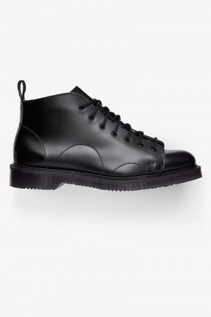 Fred Perry SB5372 Men Shoes Black | 1760MQKYF