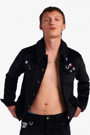 Fred Perry SJ1964 Men Jackets Black | 0358VHKNL