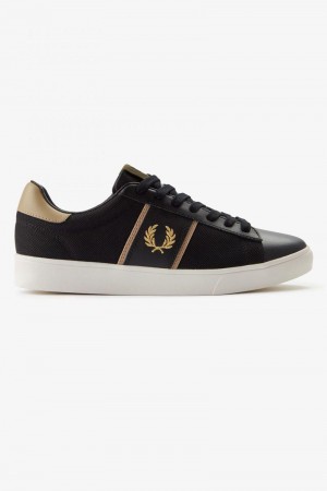 Fred Perry Spencer Men Shoes Black | 2437MCFTD