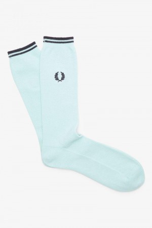 Fred Perry Tipped Men Socks Blue | 3478OPKWN