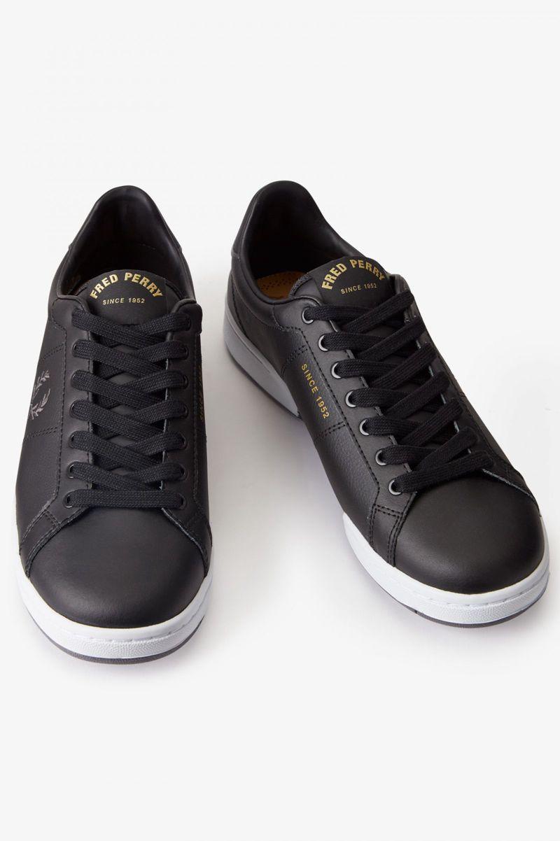 Fred Perry B722 Men Shoes Black | 1579YXEQS