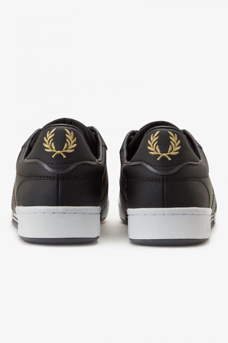 Fred Perry B722 Men Shoes Black | 1579YXEQS