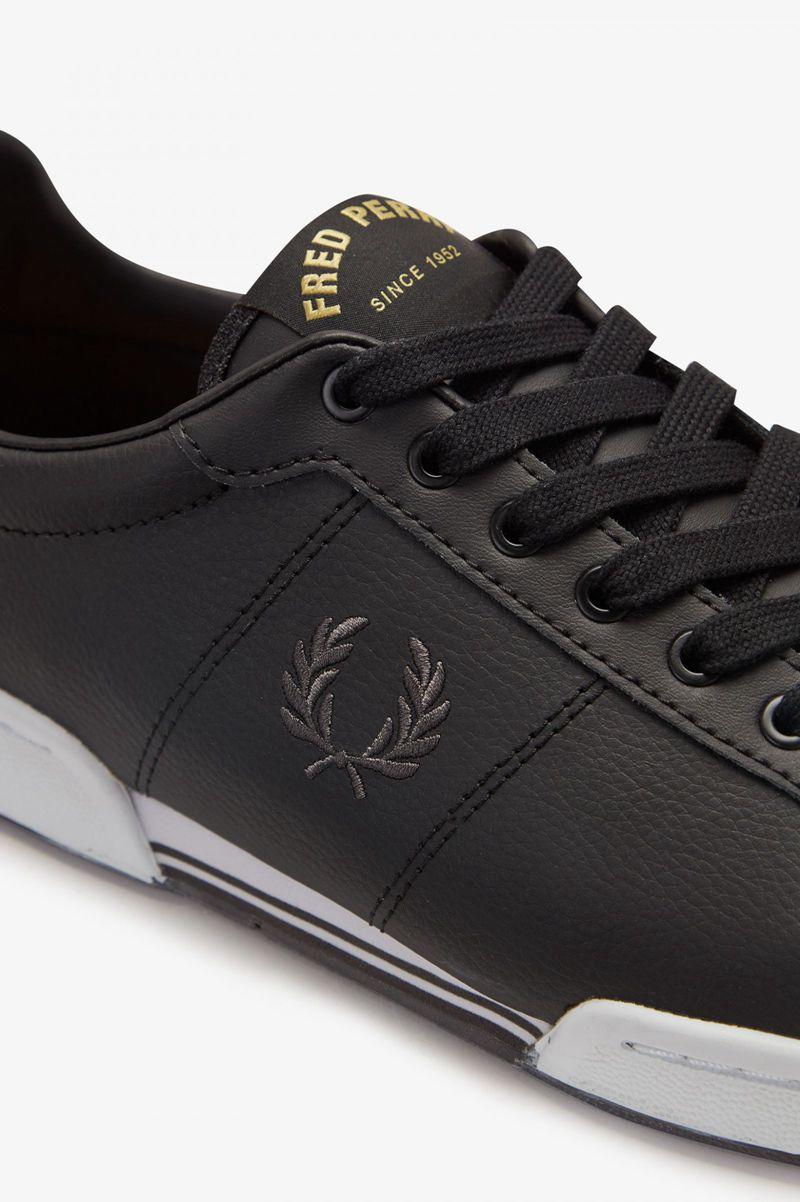 Fred Perry B722 Men Shoes Black | 1579YXEQS