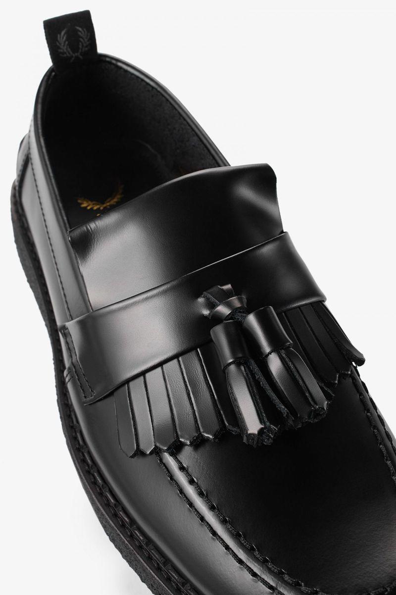 Fred Perry B9278 Men Shoes Black | 6208OJYFG