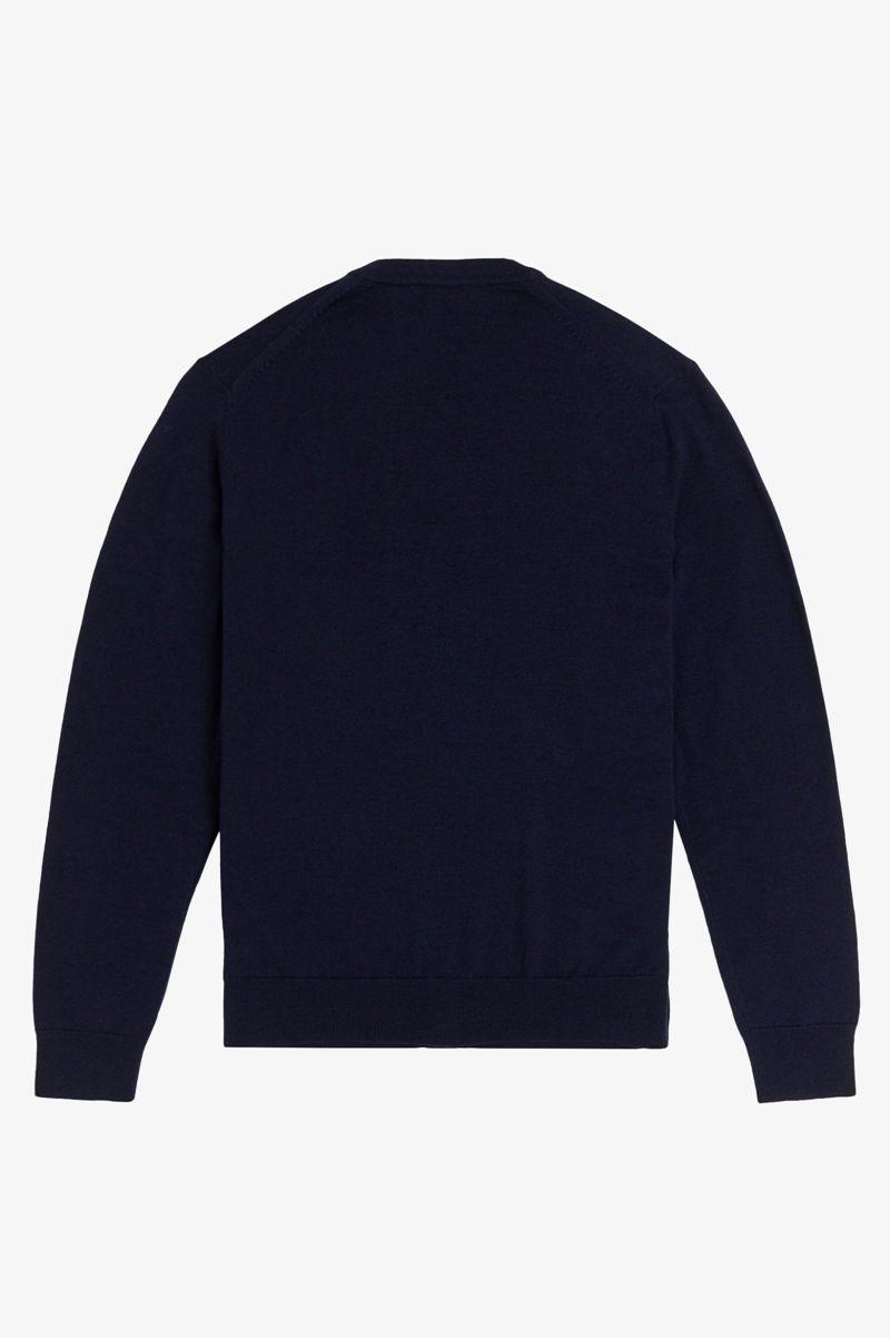 Fred Perry Classic Cardigan Men Knitwear Navy | 1067APUOX