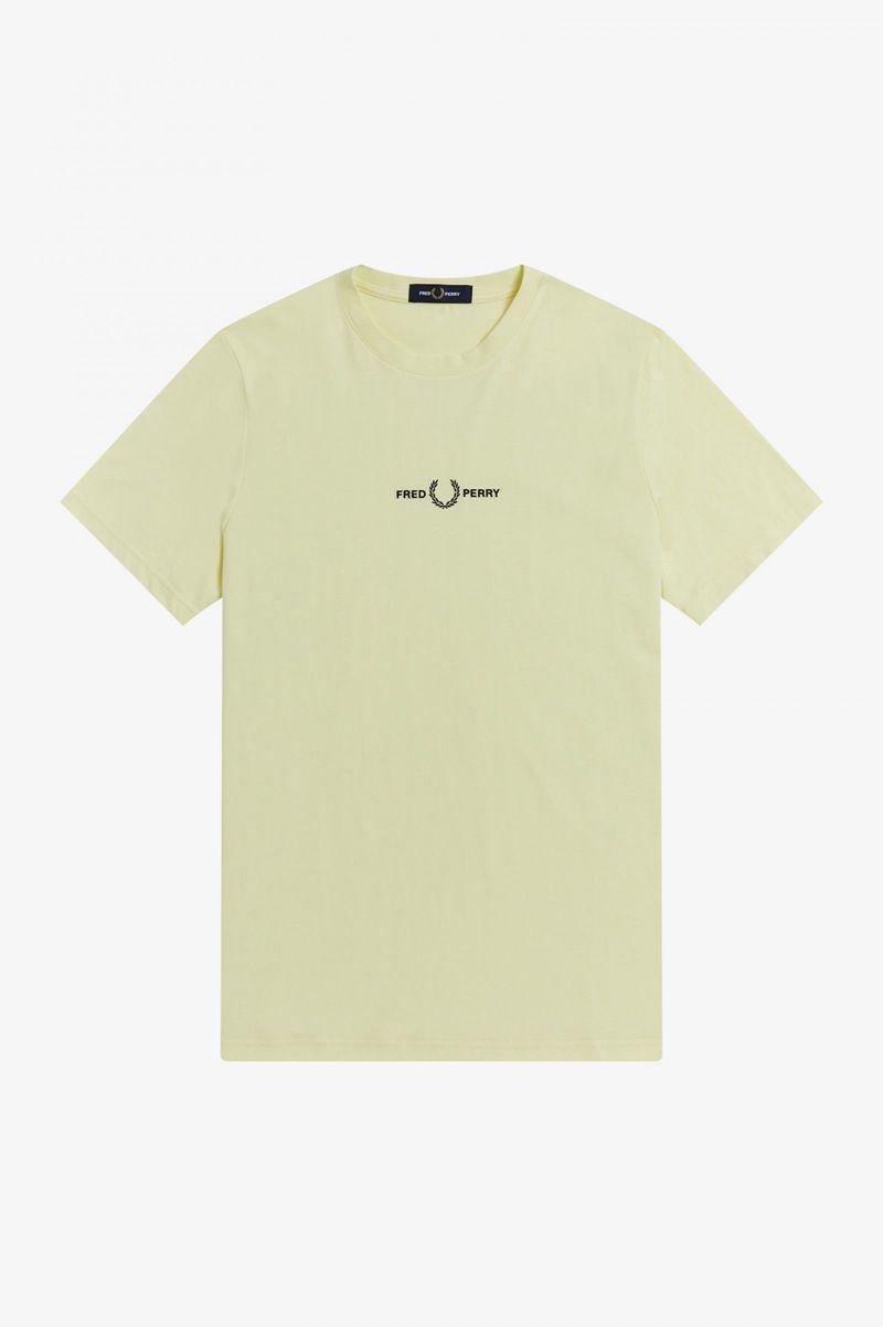 Fred Perry Embroidered Men T Shirts Green | 5276VALIT