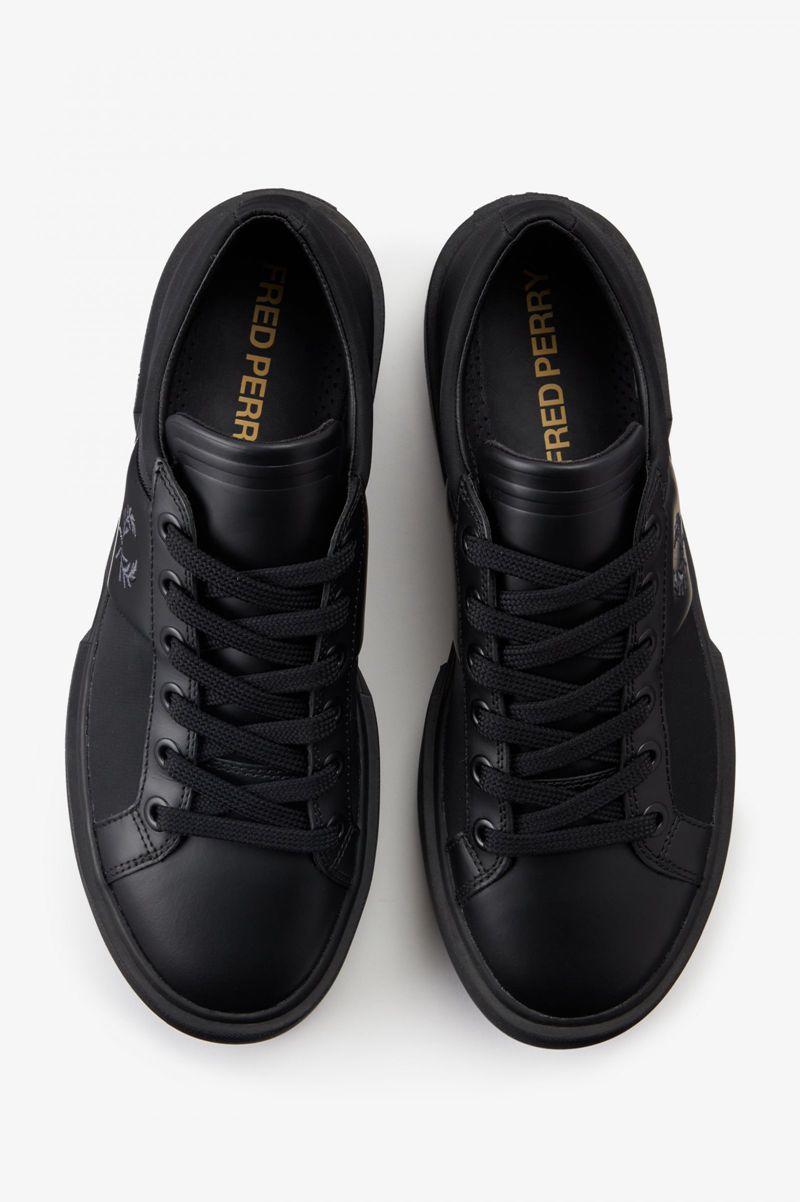 Fred Perry Exmouth Men Shoes Black | 9041KVXIC