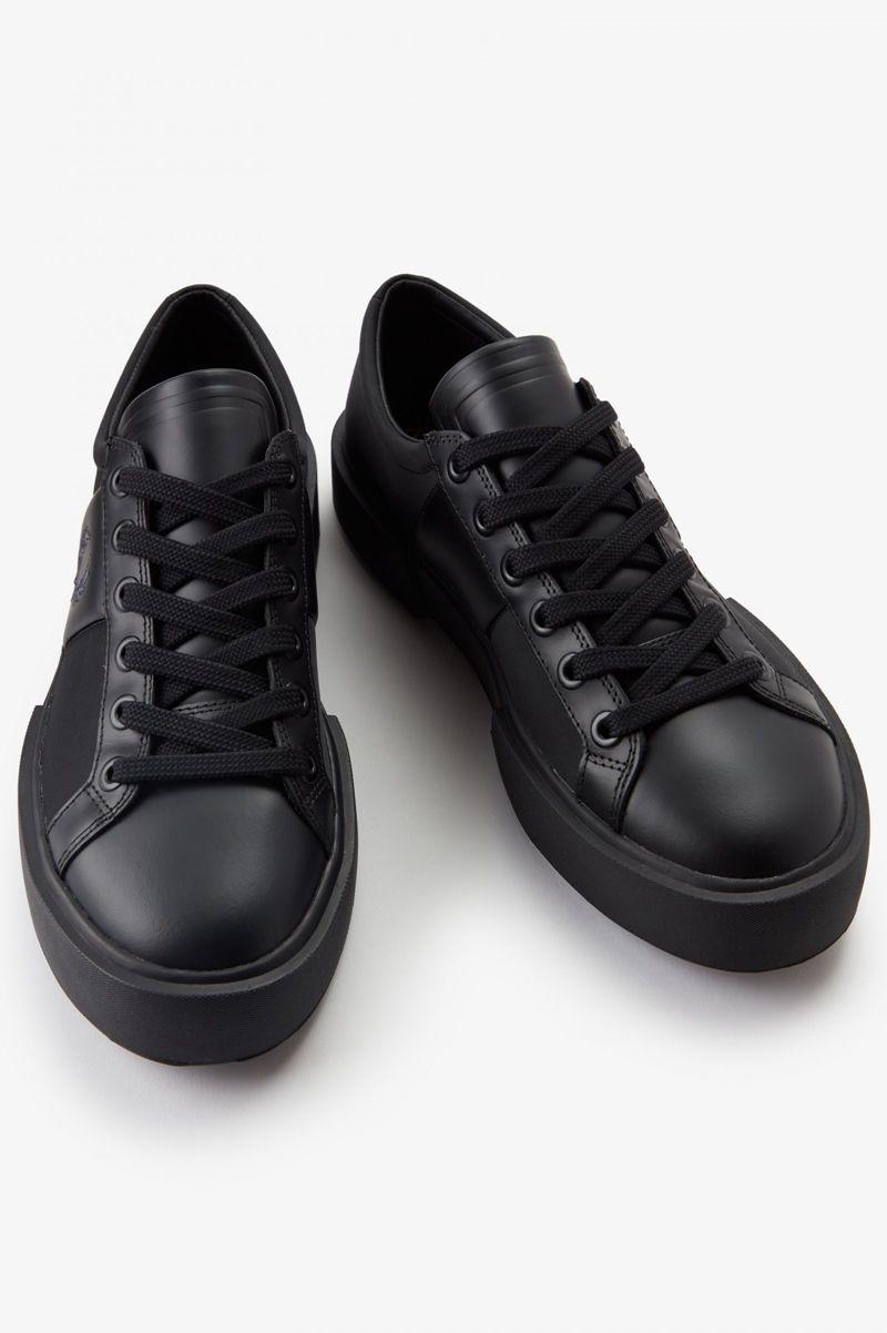 Fred Perry Exmouth Men Shoes Black | 9041KVXIC