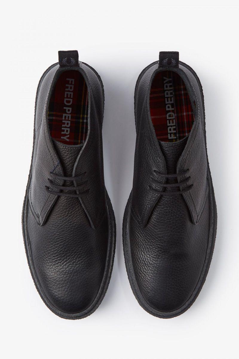 Fred Perry Hawley Men Shoes Black | 3879VCJIN