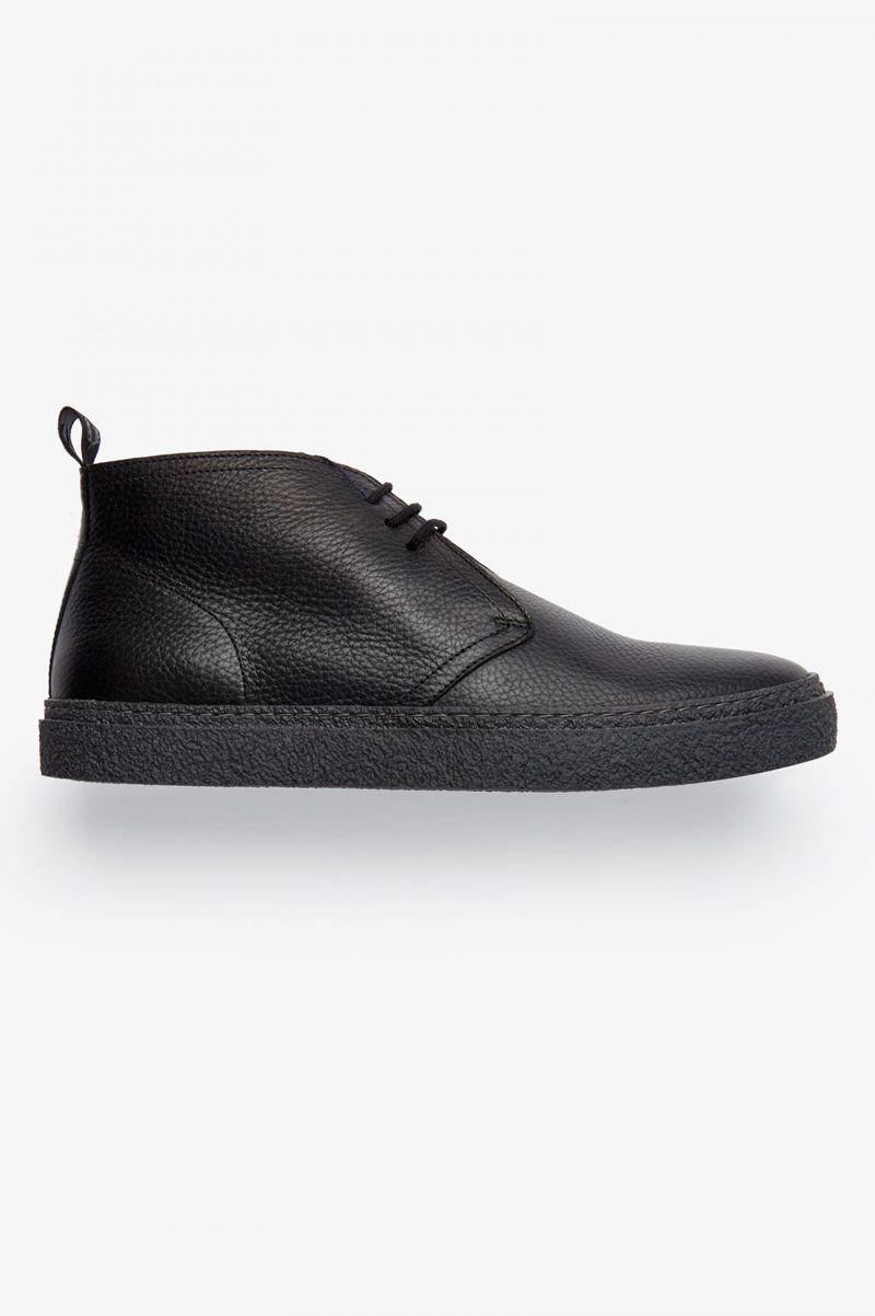 Fred Perry Hawley Men Shoes Black | 3879VCJIN