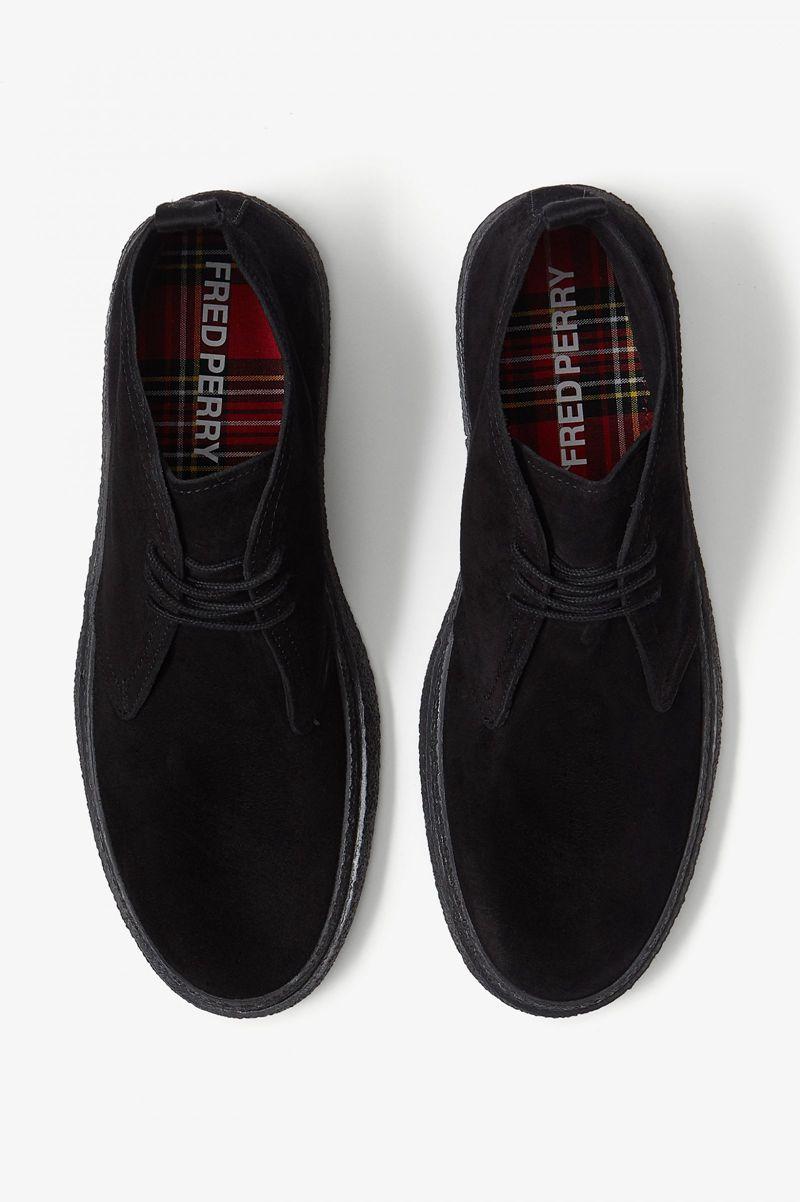 Fred Perry Hawley Men Shoes Black | 9742XILGN