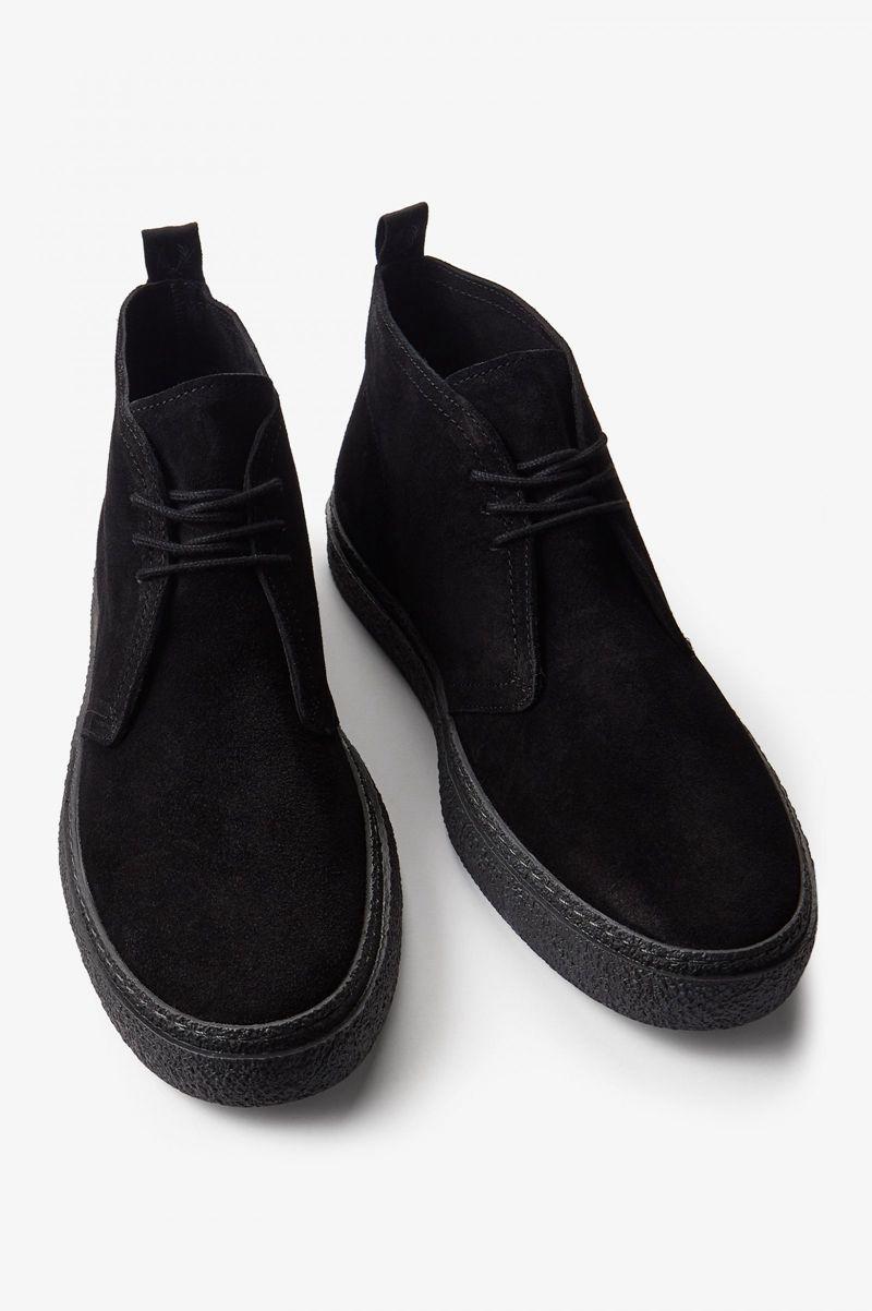 Fred Perry Hawley Men Shoes Black | 9742XILGN