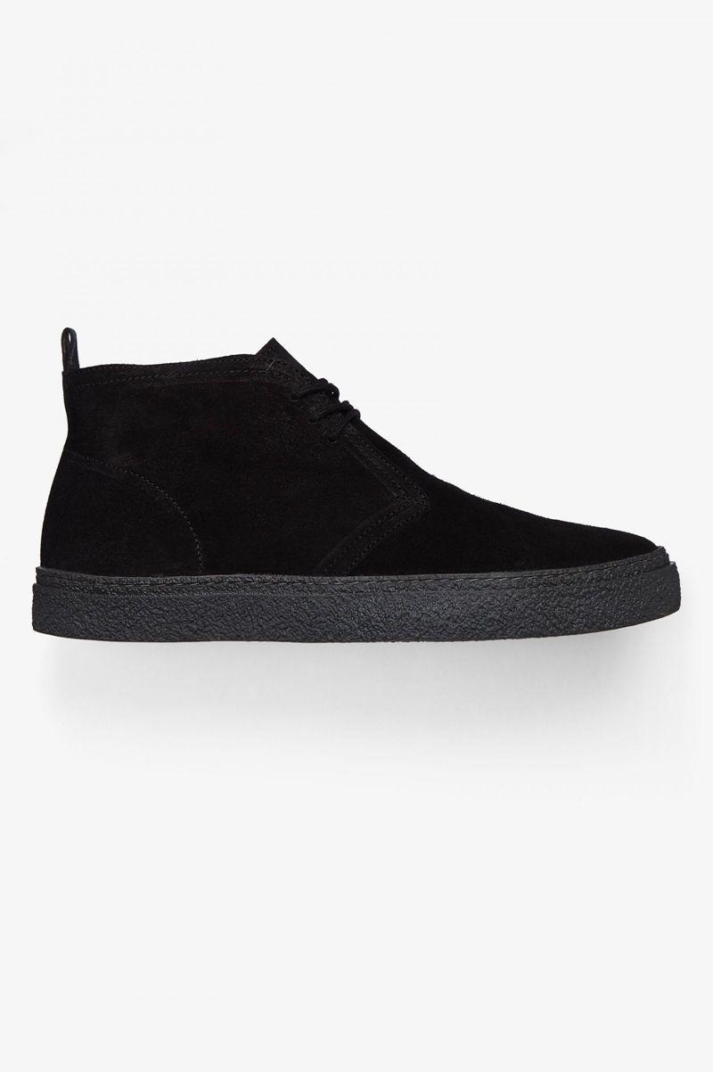 Fred Perry Hawley Men Shoes Black | 9742XILGN