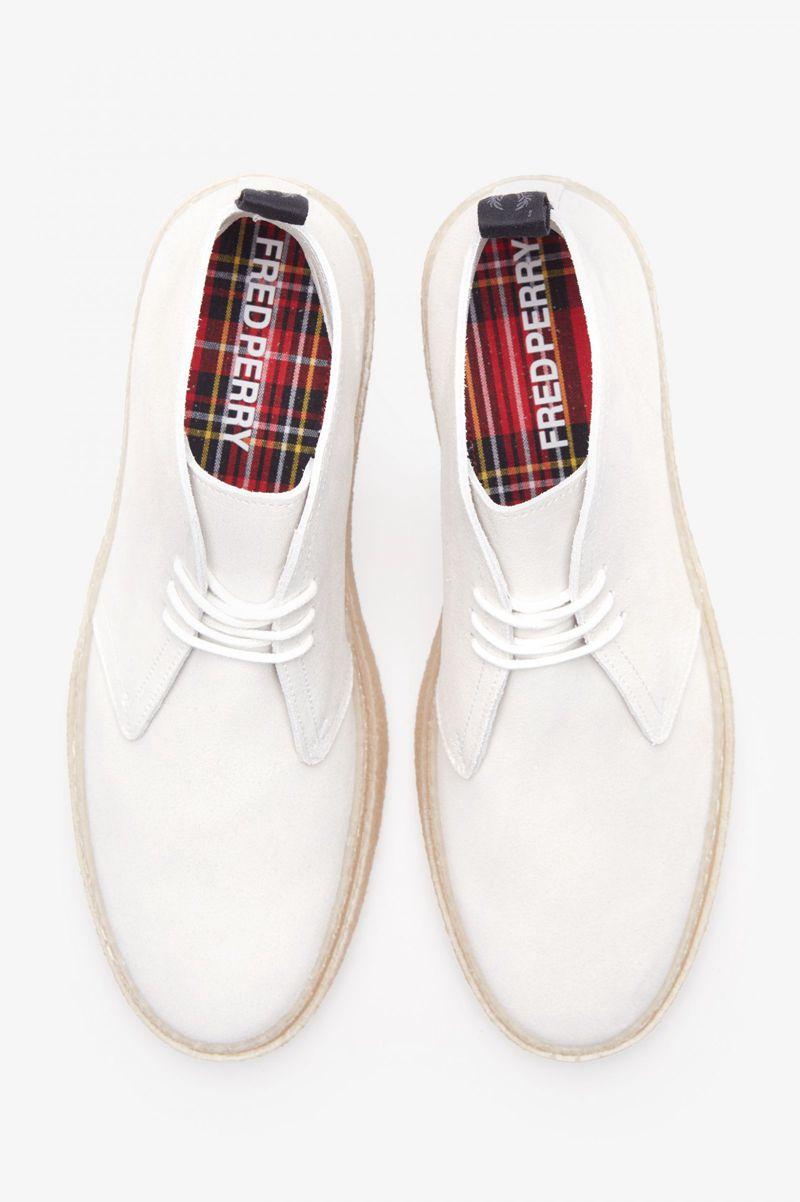 Fred Perry Hawley Men Shoes White | 5740PIZBE