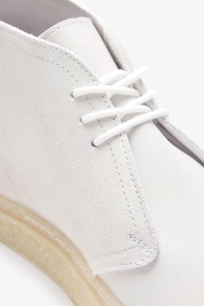 Fred Perry Hawley Men Shoes White | 5740PIZBE