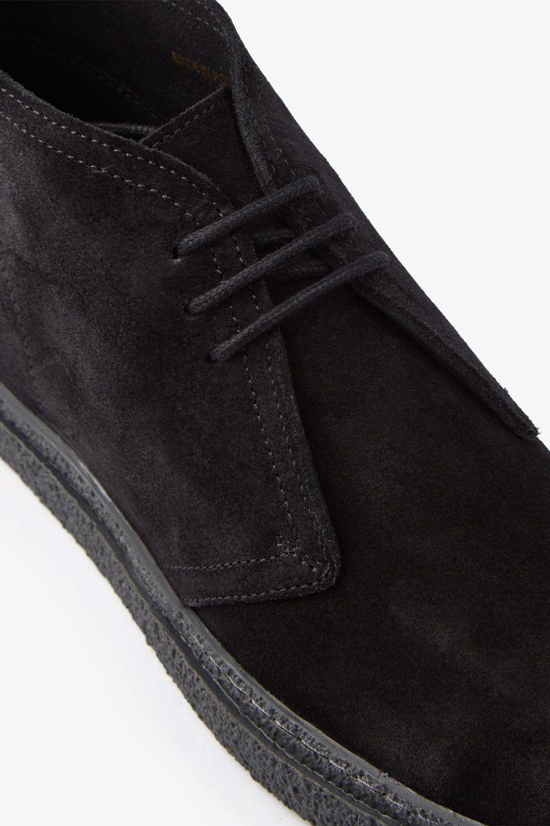 Fred Perry Hawley Women Shoes Black | 0269DAIHF