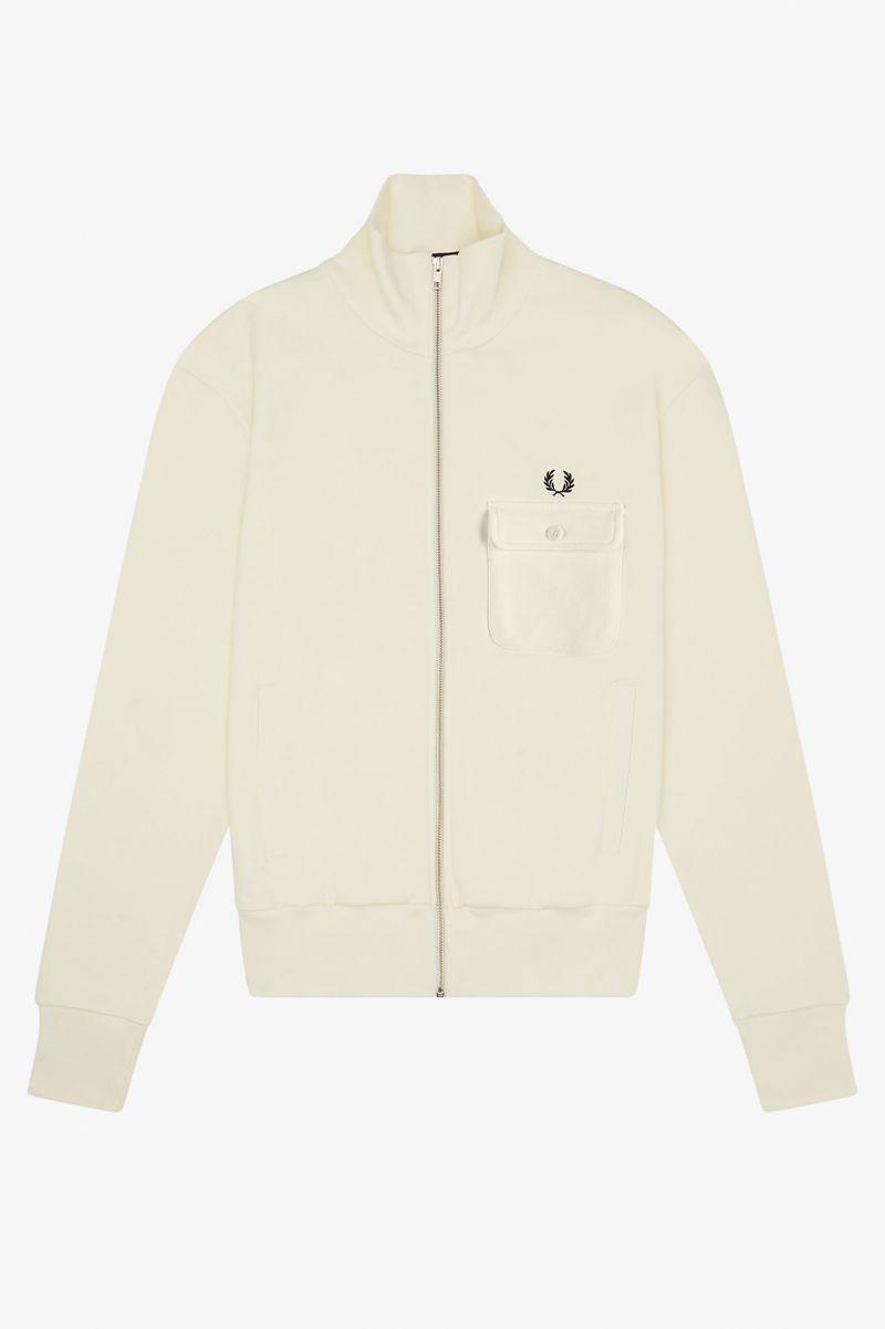 Fred Perry J3833 Men Jackets White | 1064BEVUC