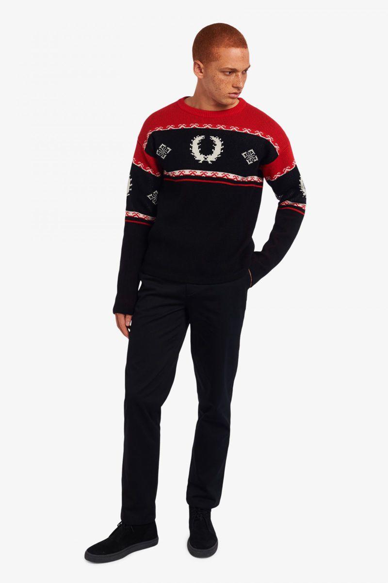 Fred Perry K2800 Men Knitwear Black | 1729TUGWQ