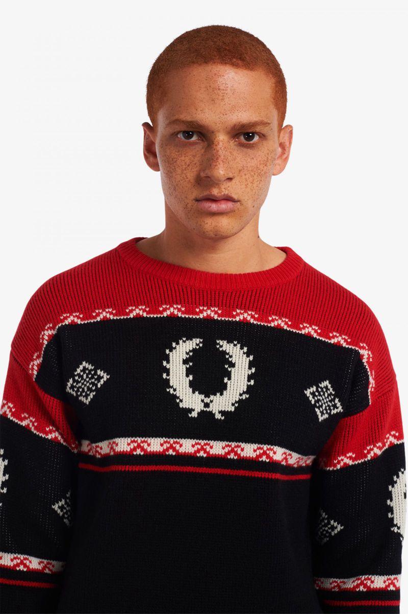 Fred Perry K2800 Men Knitwear Black | 1729TUGWQ