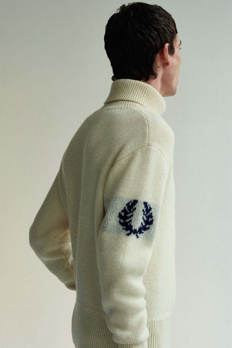 Fred Perry K2801 Men Knitwear White | 4951BWVYT