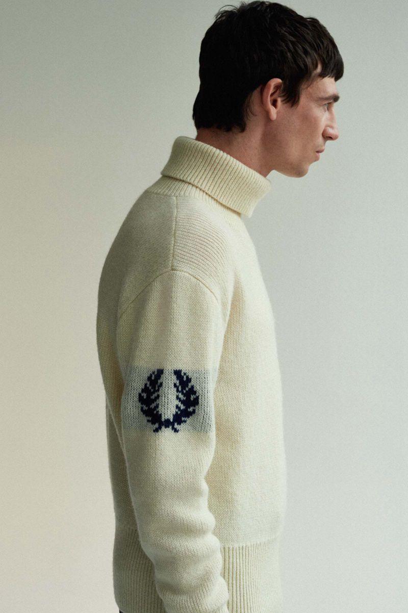 Fred Perry K2801 Men Knitwear White | 4951BWVYT