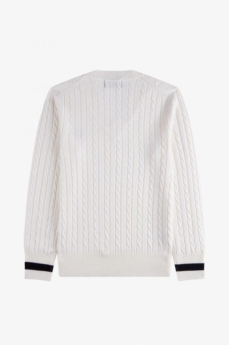 Fred Perry K3801 Men Knitwear White | 3592RZFMX