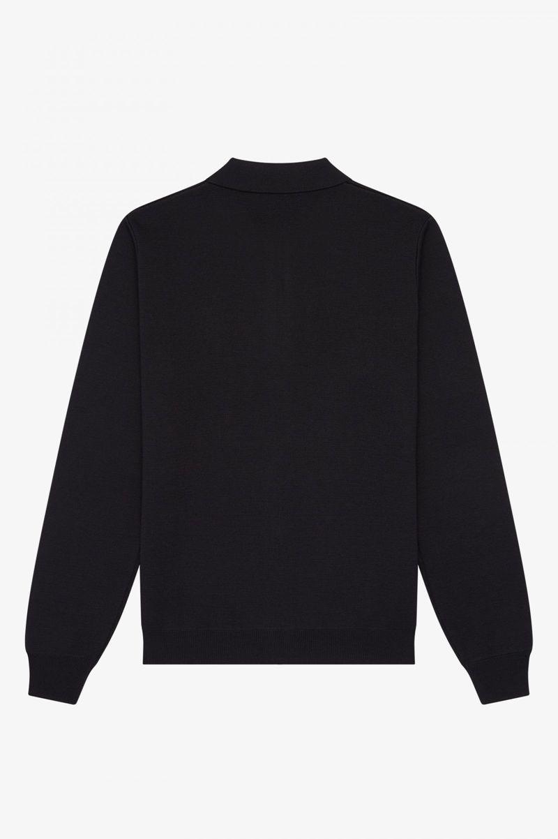 Fred Perry K3809 Men Knitwear Black | 9804WVGLD