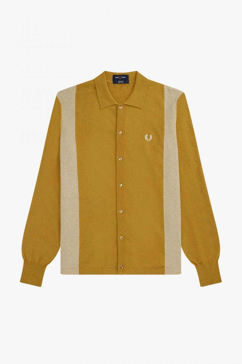 Fred Perry K3814 Men Knitwear Gold | 6975TSBCZ