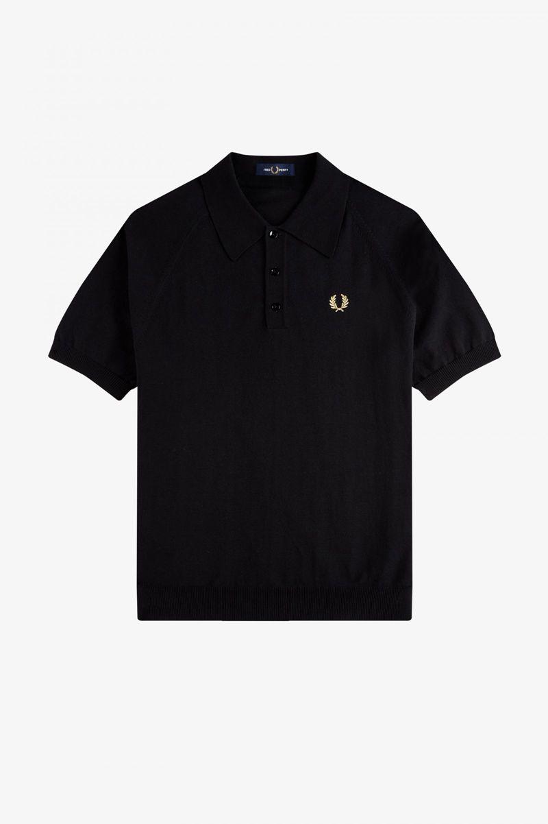 Fred Perry K7303 Men Knitwear Black | 8571FQEIG