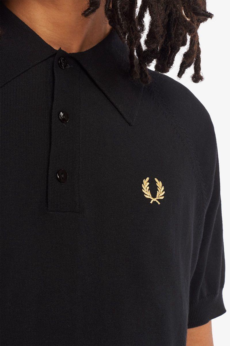 Fred Perry K7303 Men Knitwear Black | 8571FQEIG