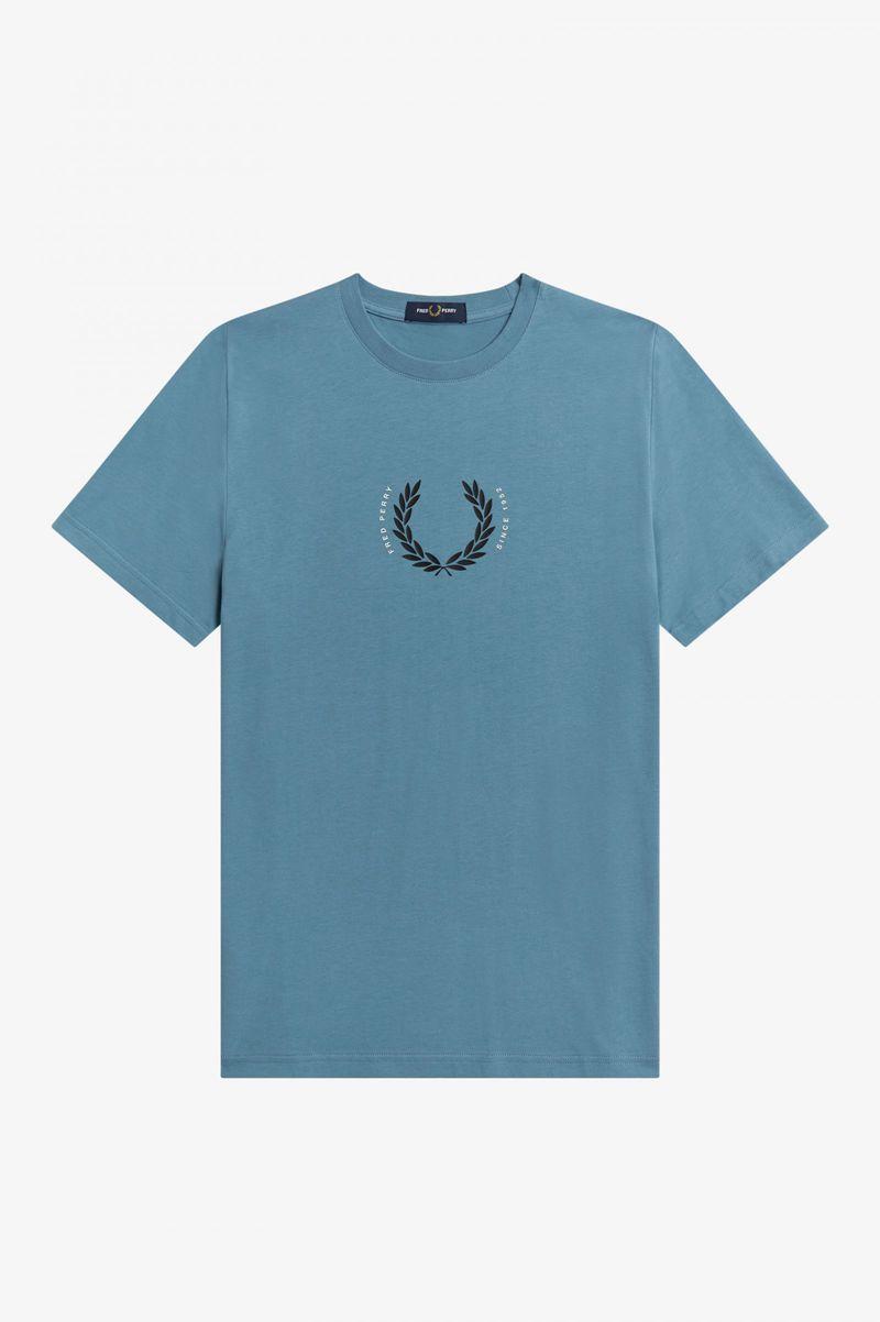 Fred Perry Laurel Wreath Men T Shirts Grey Blue | 4035WJXUC