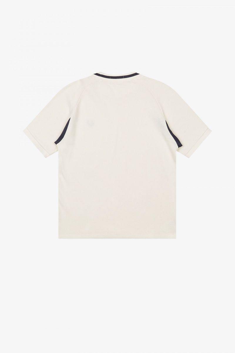 Fred Perry M3844 Men T Shirts White | 1274ZPXCD