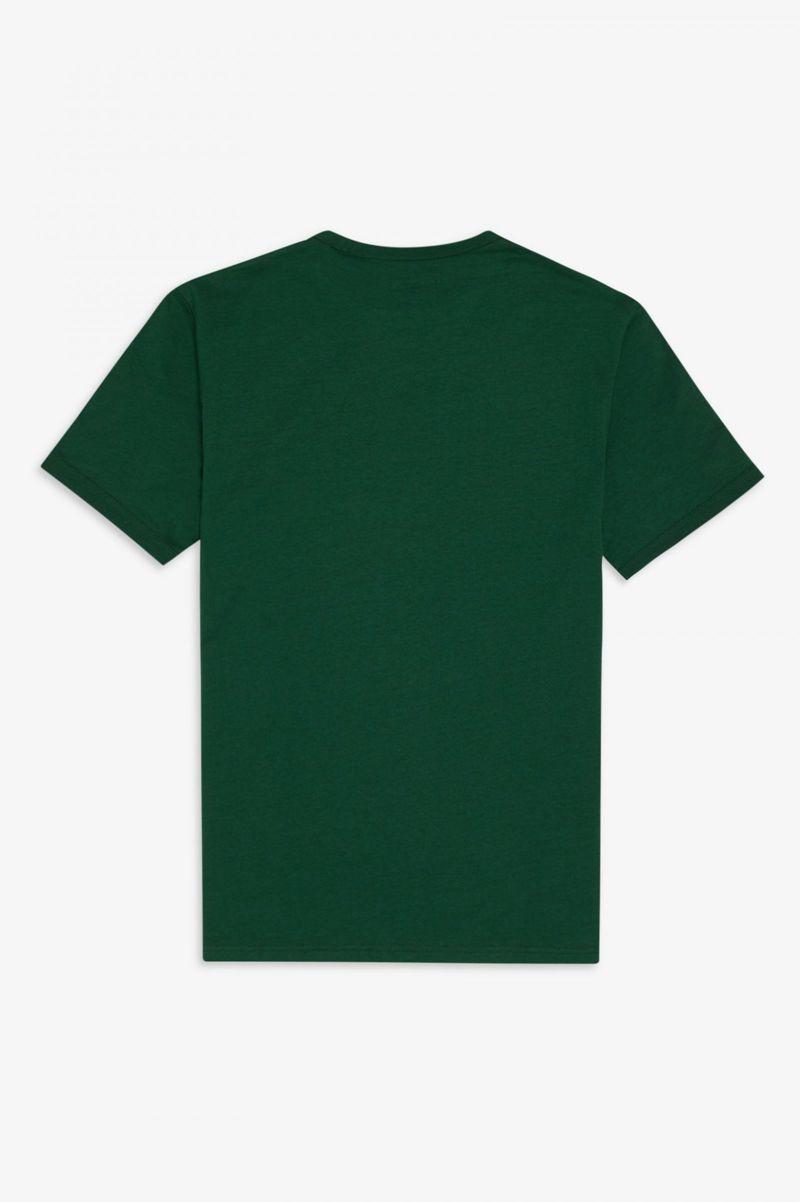 Fred Perry Ringer Men T Shirts Dark Green | 1073NSKZE