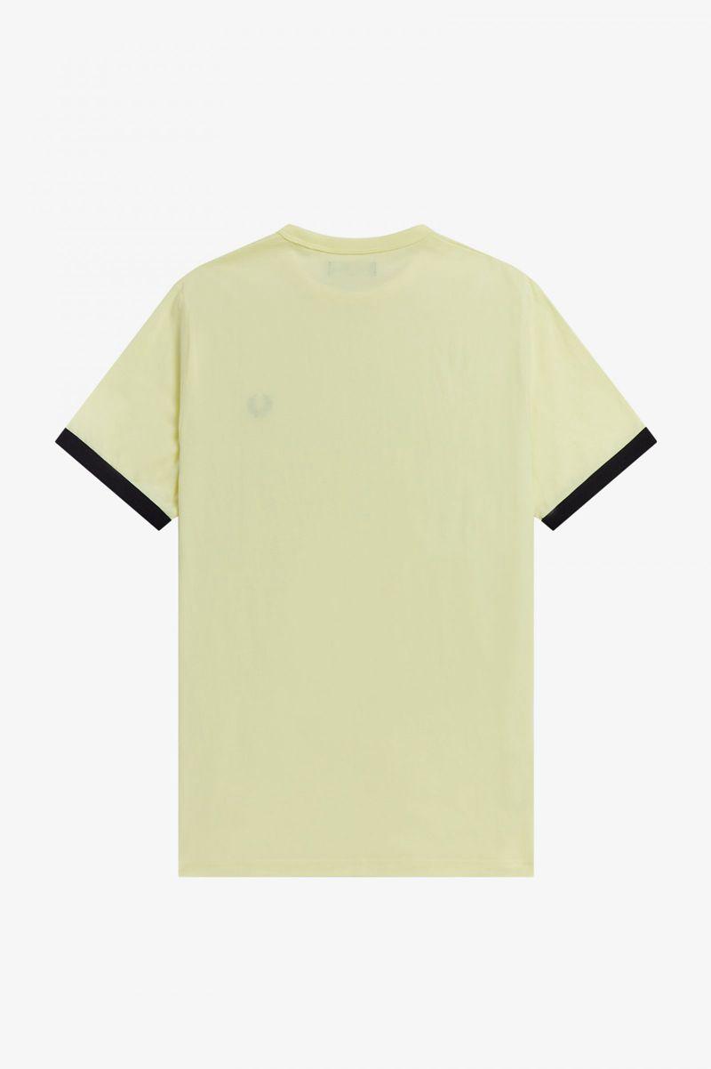 Fred Perry Ringer Men T Shirts Green | 7614GZBFY