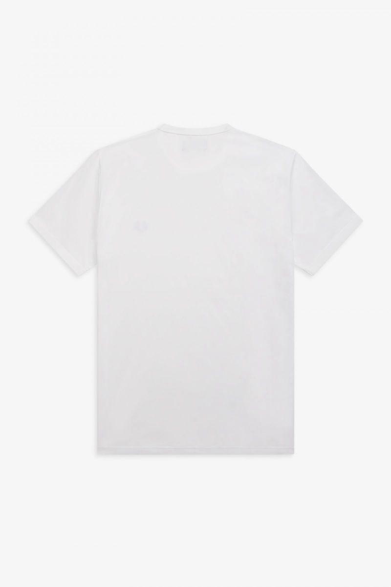 Fred Perry Ringer Men T Shirts White | 2673QDBYX