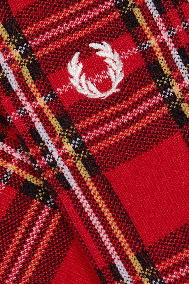 Fred Perry Royal Stewart Tartan Men Socks Red | 8096IOMQJ