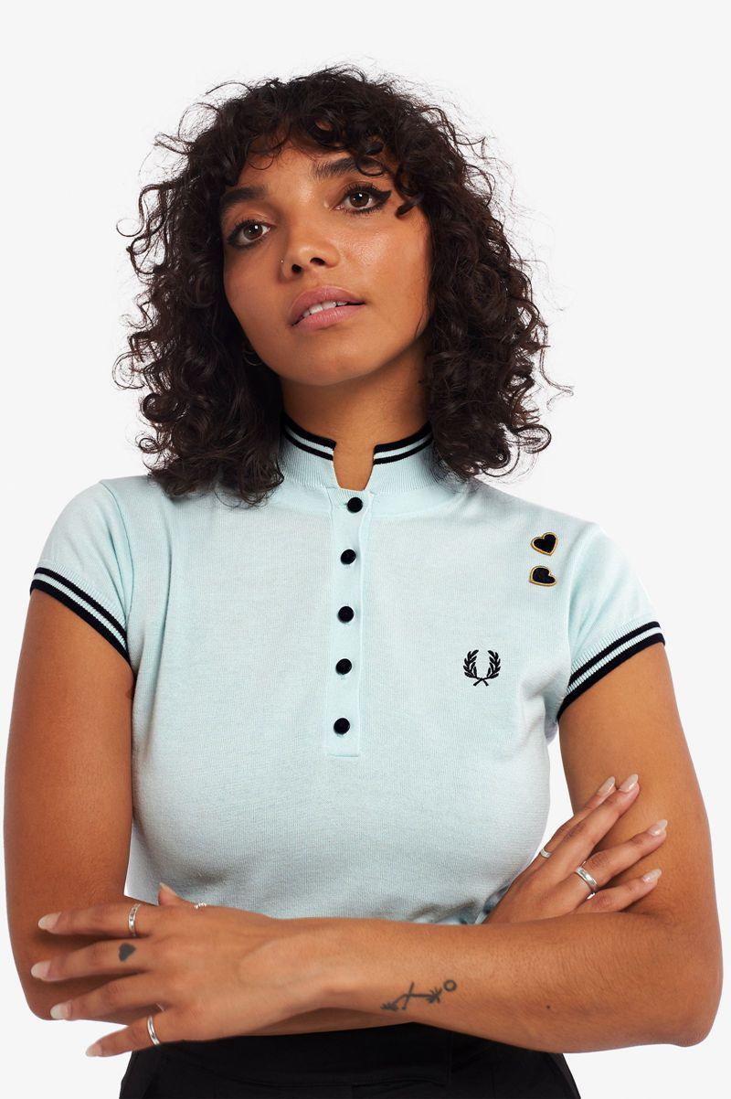 Fred Perry SK3004 Women Knitwear Blue | 7051EITGF