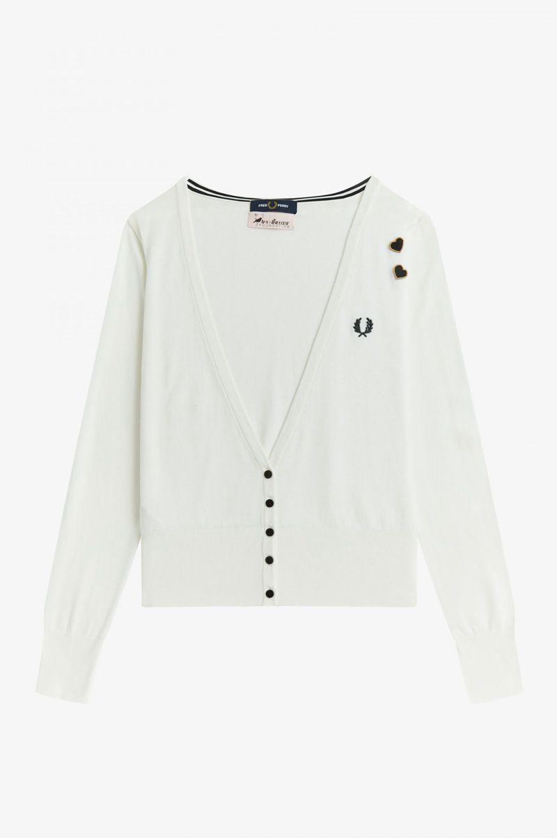 Fred Perry SK3014 Women Knitwear White | 3954IBMZC