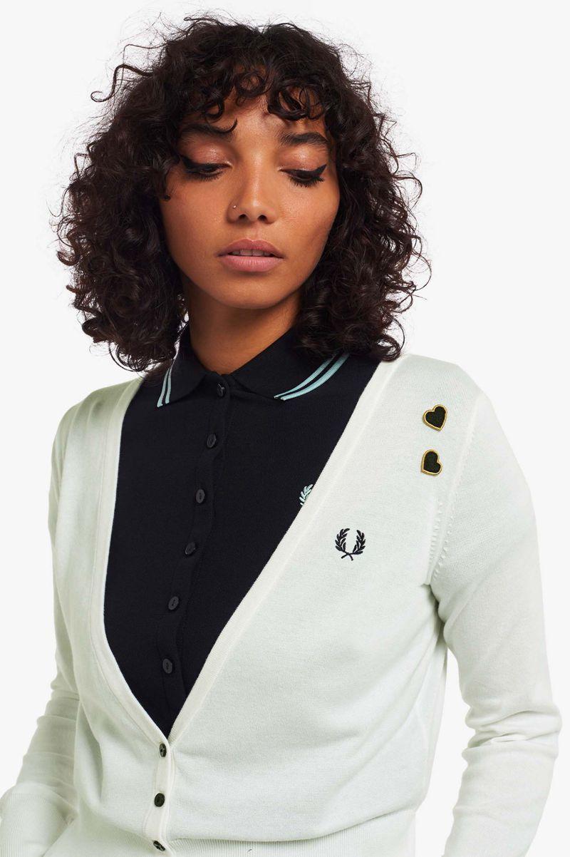 Fred Perry SK3014 Women Knitwear White | 3954IBMZC