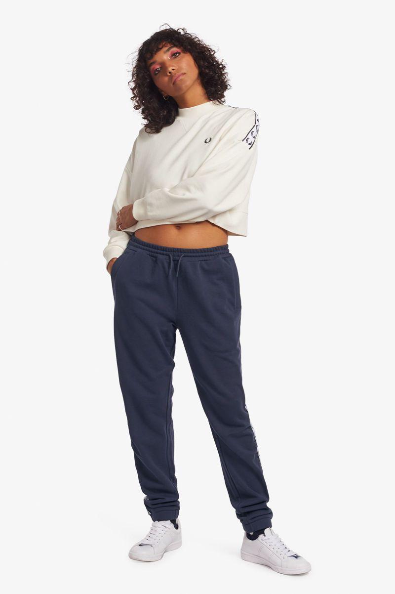 Fred Perry Taped Sweat Women Pants Deep Grey | 7630RJEQZ