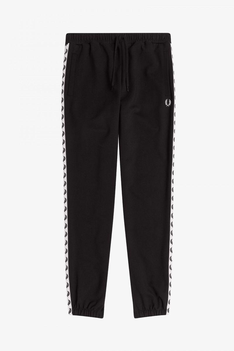 Fred Perry Taped Track Women Pants Black | 9148NYTVU